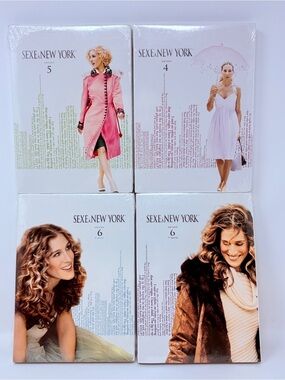Sex and the City DVD Box Set Season 4-6 Covers - White, Pink, Brown